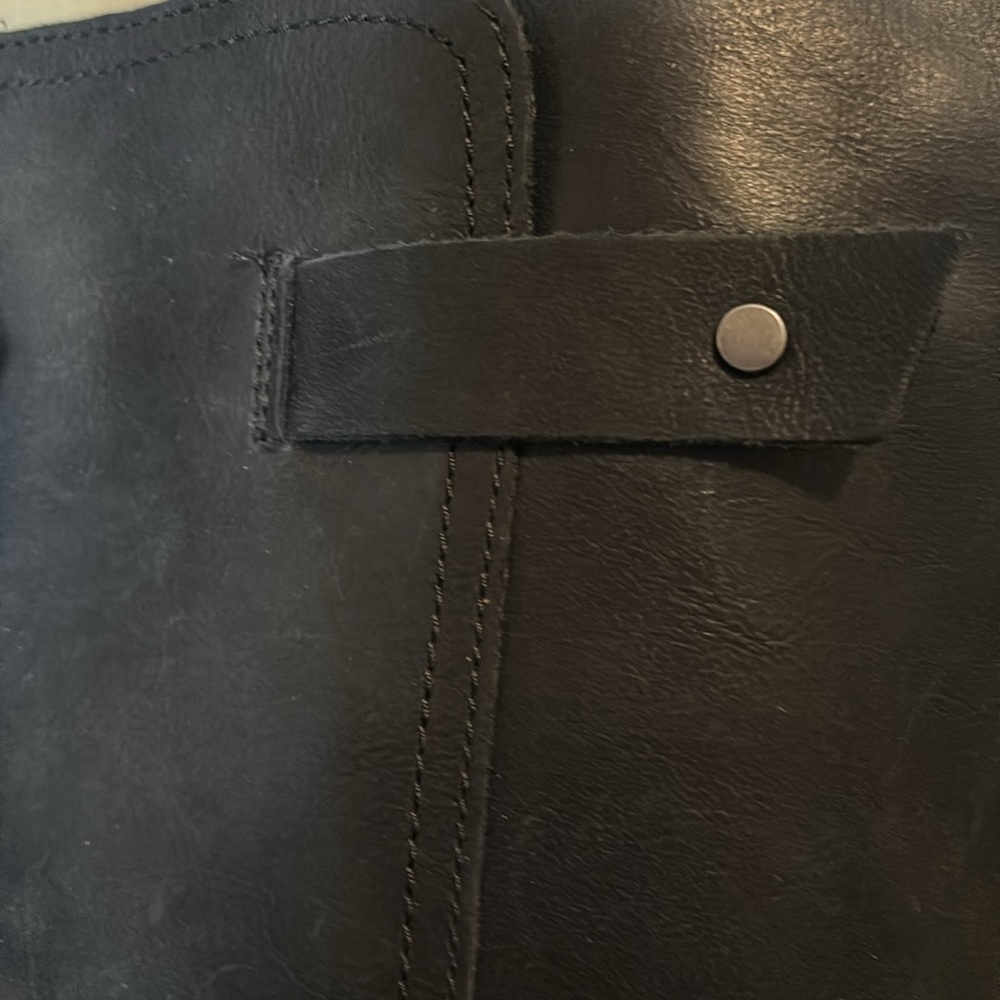 UGG Bandera black leather riding boots stunning excellent condition sz 6 - Picture 3 of 13